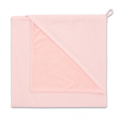 Baby's Only Kapuzenkuscheldecke Classic rosa 82x82cm