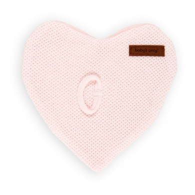 Baby's Only Kuscheltuch Herz Classic rosa 24x24cm