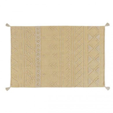 Lorena Canals waschbarer Teppich 'Tribu' in gelb 170x240cm