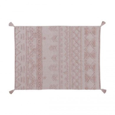 Lorena Canals waschbarer Teppich 'Tribu' in rosa 120x160cm