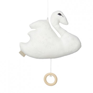 Cam Cam Spieluhr Schwan in off-white