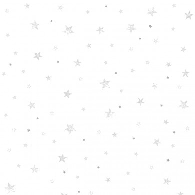 Lilipinso Vliestapete "Stardust" Sterne in weiß/grau