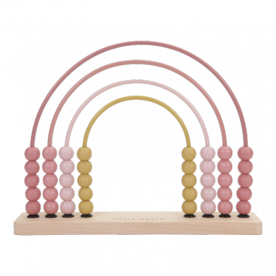 Little Dutch Holzspielzeug Motorik-Regenbogen Abakus rosa