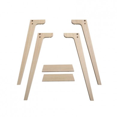 Oliver Furniture Extra Tischbeinset für Schreibtisch Wood