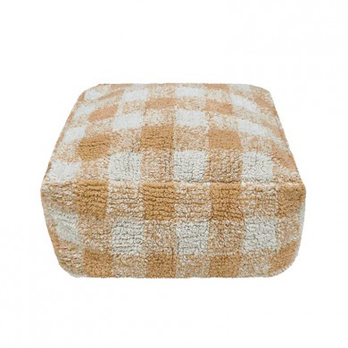 Lorena Canals Pouf "Vichy" honey 20x40x40 cm