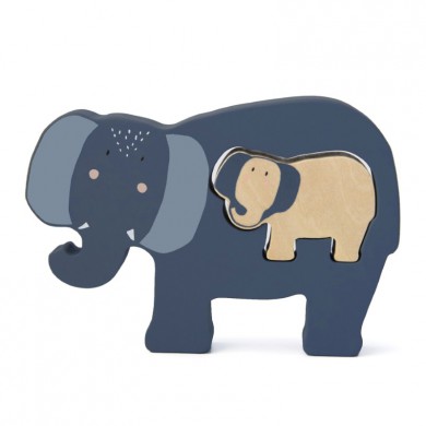 Trixie Babypuzzle Holz "Mrs. Elephant" 