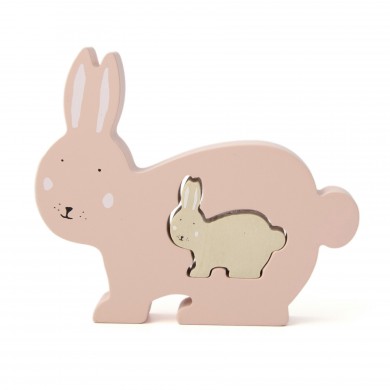 Trixie Babypuzzle Holz "Mrs. Rabbit" 