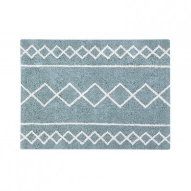 Lorena Canals waschbarer Teppich 'Oasis' in natural/vintage blue 120x160cm