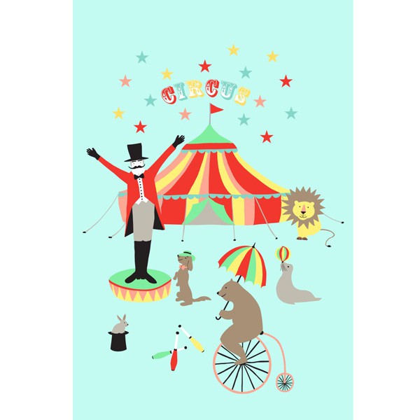 wandgestaltung mit tapeten zirkus, kollektion everybody bonjour von esta home bei kinderzimmmerträume, Design ideen