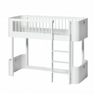 Oliver Furniture Wood Collection Mini+ halbhohes Bett 70x160cm...