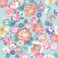 Eijffinger Rice "Everyday Magic" Tapetenwandbild English Country floral aqua