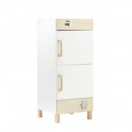 Kids Concept Kühl- und Gefrierschrank aus Holz in natur/weiß ca. H 73cm