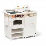 Kids Concept Spielküche mit Geschirrspüler aus Holz in weiß ca. H 50cm