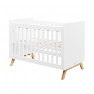 Bopita Babybett Fenna in weiß/natur 60x120cm