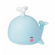 A Little Lovely Company Mini Nachtlicht Wal blau