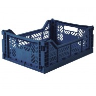AY-KASA Klappbox medium in navy - 40x30x14,5cm