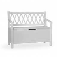 Cam Cam nostalgische Kinder-/Truhenbank 'Harlequin' in Classic Grey 70cm
