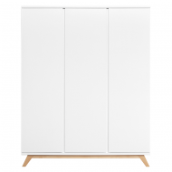 Bopita 3-türiger Schrank Lynn in weiß/natur 