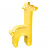 Marquee-Lights Giraffe in gelb mit LED Beleuchtung - 14x23x5cm