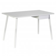 LIFETIME Schreibtisch mit Schublade in weiß - Breite 120cm