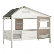 LIFETIME Hüttenbett "The Hideout" in 90x200cm in WHITE WASH