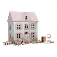 Little Dutch Holzpuppenhaus in weiß/rosa