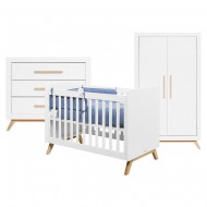 Bopita Babyzimmer 3-teilig Fenna mit Bett 60x120cm 