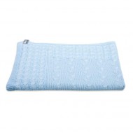 Baby's Only Babydecke Zopf hellblau 95x70cm