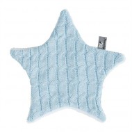 Baby's Only Kuscheltuch Stern Zopf hellblau 30x30cm