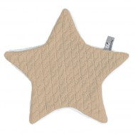 Baby's Only Kuscheltuch Stern Zopf beige 30x30cm