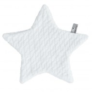 Baby's Only Kuscheltuch Stern Zopf weiß 30x30cm