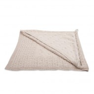 Baby's Only Kapuzendecke Zopf beige 82x82cm