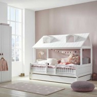 LIFETIME Beachhouse Bett 120x200cm in weiß mit Deluxe-Lattenrost