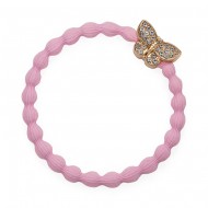 By Eloise Haargummi Armband Bling Butterfly softpink