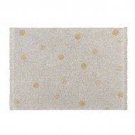 Lorena Canals waschbarer Teppich 'Hippy Dots' in creme/gelb 120x160cm