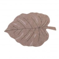 Lorena Canals waschbarer Teppich 'Monstera Leaf' in mauve 120x...