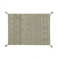 Lorena Canals waschbarer Teppich 'Tribu' in olive 120x160cm