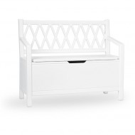 Cam Cam nostalgische Kinder-/Truhenbank 'Harlequin' in weiß 70cm