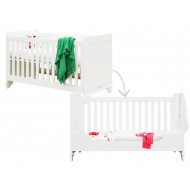 Bopita Charlotte Babybett 70x140cm umbaubar in weiß