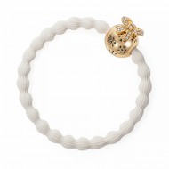 By Eloise Haargummi Armband Bauble White