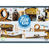 Djeco Kettenreaktionsspiel 'Zig & Go' 45 Teile