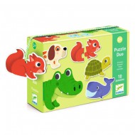 Djeco Lernspiel Puzzle duo/trio Tiere