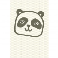 Eijffinger "Wallpower Junior" Wandbild mit Panda in schwarz/weiß/sand 280x186cm