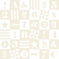 Esta Home "Everybody Bonjour" Tapete ABC_Patchwork beige