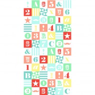 Esta Home "Everybody Bonjour" Tapetenwandbild XL-Blocks bunt 139,5x279 cm 