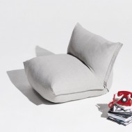 Fatboy Hochwertiger Sitzsack-Sessel 'The BonBaron' in mist