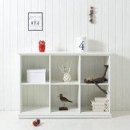 Oliver Furniture Seaside Collection flaches Regal mit 6 Fächern 
