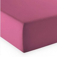 Fleuresse Laken 90x200cm Uni cassis aus Jersey