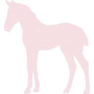 Tapetenfohlen 121 in rosa mit weißen Punkten