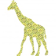 Tapetengiraffe 0185 in grün